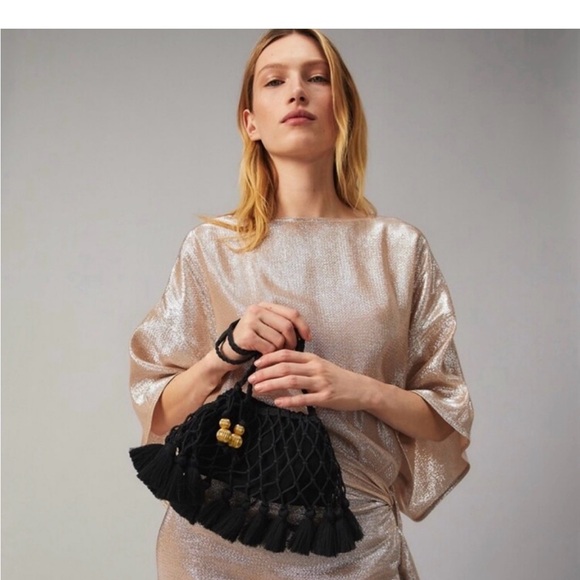 Tory Burch Black Tassel Women Bag - Picture 3 of 7